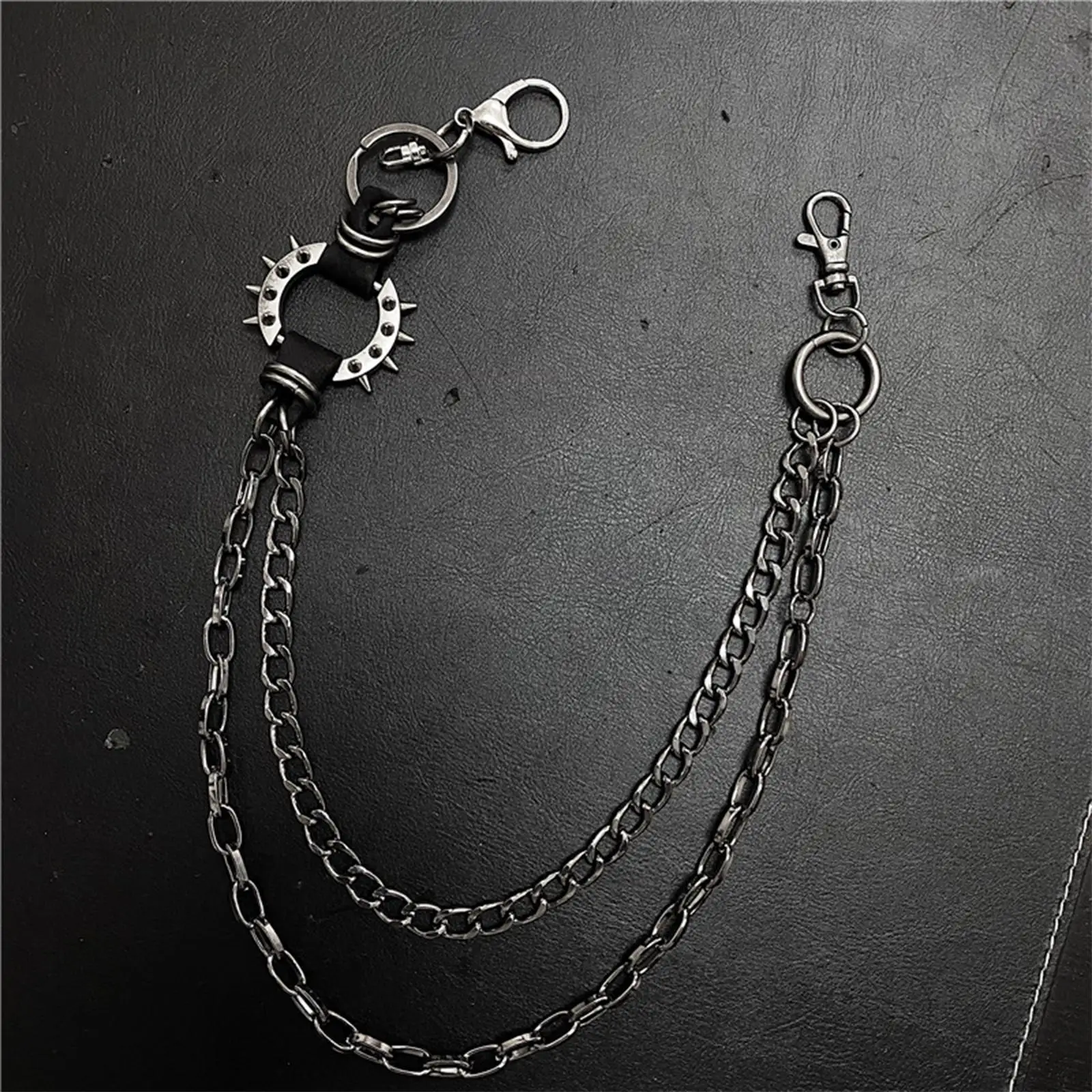 Waist Chain Key Chain, Vintage with Fashion Unisex Punk Style Metal Belt Men Women Trousers Pants Jeans