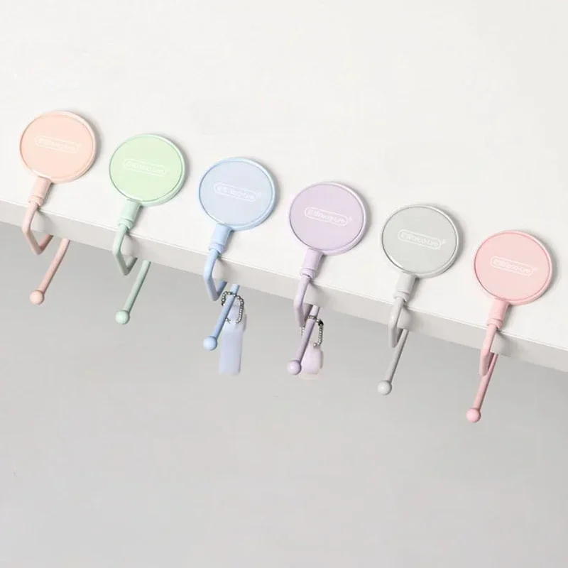Cute Morandi Bag Hook Heavy Table Purse Bag Hooks Travel Handbag Kawaii Table Side Hanger Office Desk Organizers 1 Pcs
