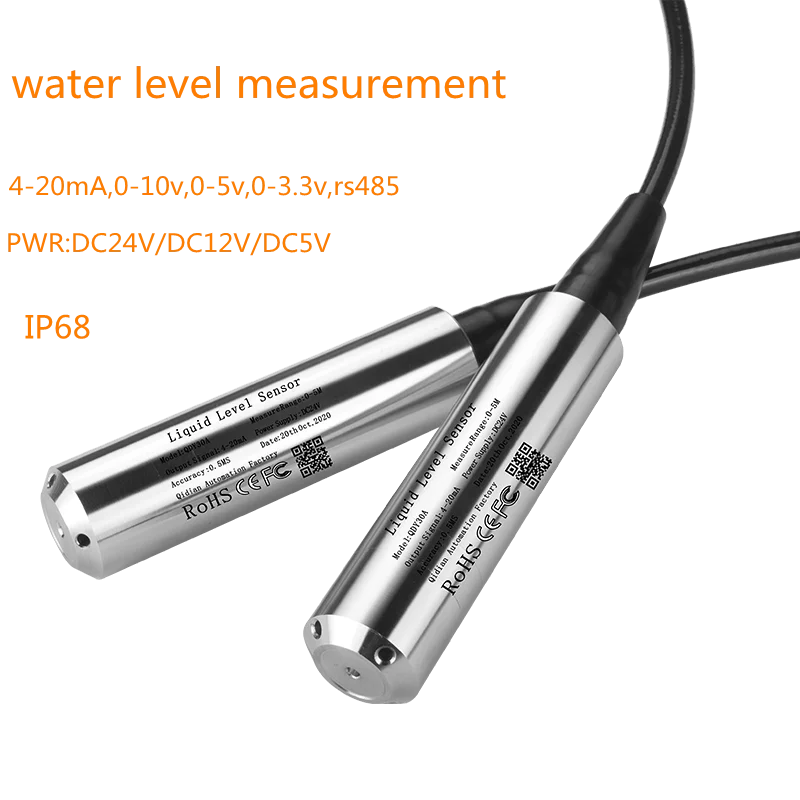 Hydrostatic water Pressure Level Sensor probe 4-20ma 0-3.3v signal output liquid level transmitter pressure sensor,liquid level sensor