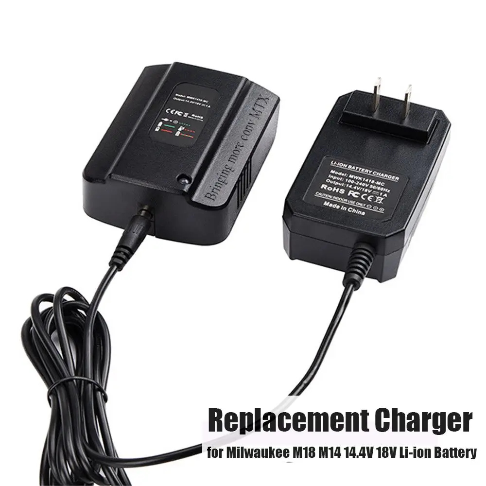 Drill Portable Battery Charger Cable Adaptor Power Adapter Charging Dock For Milwaukee M18 M14 14.4V 18V Li-ion Battery