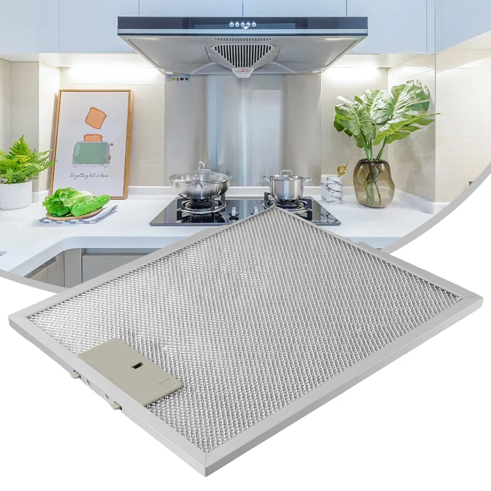 

1PCS Range Hood Filter Ventilation Aluminium Aspirator 250x310mm Kitchen Extractor Cooker Hood Grease Filter Home Improvement