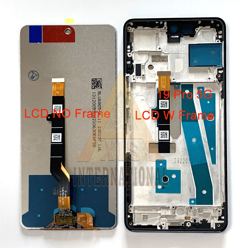 

ЖК-дисплей с рамкой для Infinix Tecno Camon 19 Neo 19 pro 4G, дисплей с сенсорным дигитайзером для Tecno Spark 10 10C 10 Pro KI5k, протестирован
