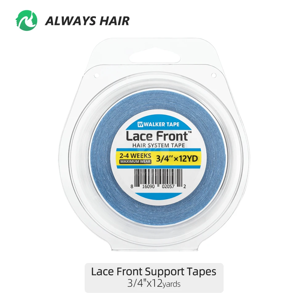

12 ярдов, кружевная Передняя двусторонняя клейкая лента для кружевного парика, рулон синей ленты для парика волос, Sysetm 1 "3/4"