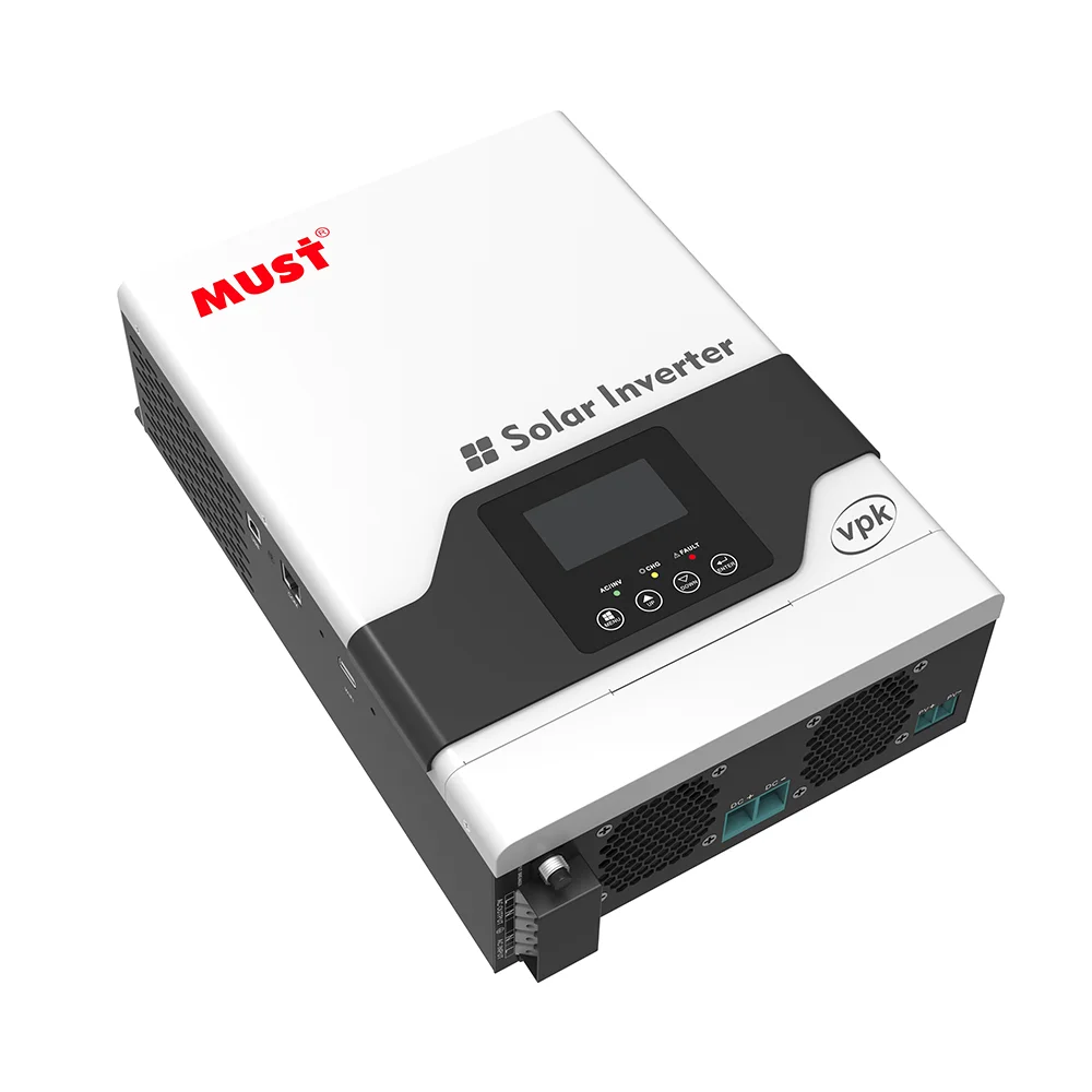 

Небольшой домашний немодулированный солнечный инвертор MUST Brand PV1800 VPK 3 кВт 24 В с немодулированным синусоидальным сигналом и Wi-Fi моделью солнечной системы со встроенным контроллером