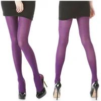 Collants Sexy violet Opaque femmes collants printemps automne collants en Nylon collants sans couture bas bonneterie bureau dame 6