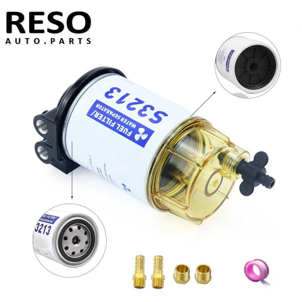 Reso New Fuel Filter Water Separator Assembly Outboard For Mercury