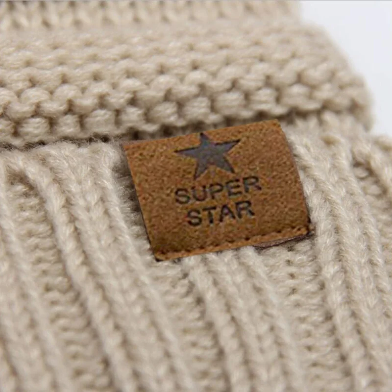 Merk superster caps dame warme winter voor dames meisjes gebreide muts dikke dames Skullies mutsen_voghion.com