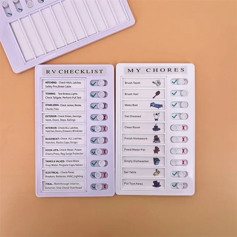 Multi-purpose Checklist Memo Board Reusable My Chores Checklist Board for RV Home Wall School Classroom Kid Self-discipline Card 4