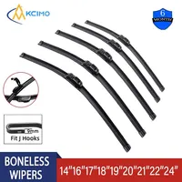 Car Wiper Blades Universal U-type Soft Rubber Boneless Wiper Durable Reduce Noise Automotive Wiper 14"17" 18" 19" 20" 21" 22" 1