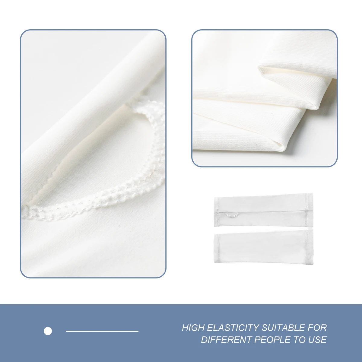 Short Solid Color Sunscreen Mosquito Repellent Breathable Ice Silk Sleeves for Driving,Cycling,Fishing and Climbing