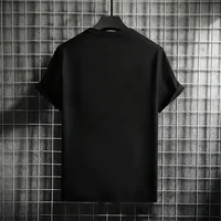 T-shirt homme haute qualité 100% coton col rond manches courtes classique noir blanc couleur Pure t-shirts printemps été décontracté dessus frais 6