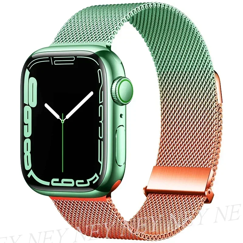 Sleek Milanese Loop Metal Watch Band Strap