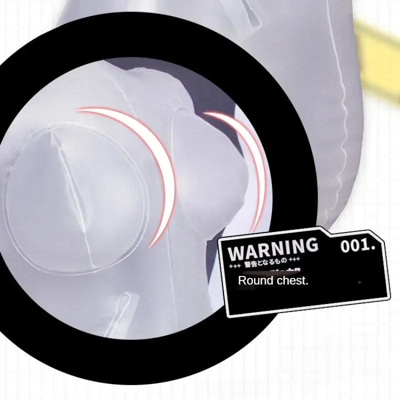 Sex Toys One-piece transparent inflatable gun frame pillow doll men's bed masturbator