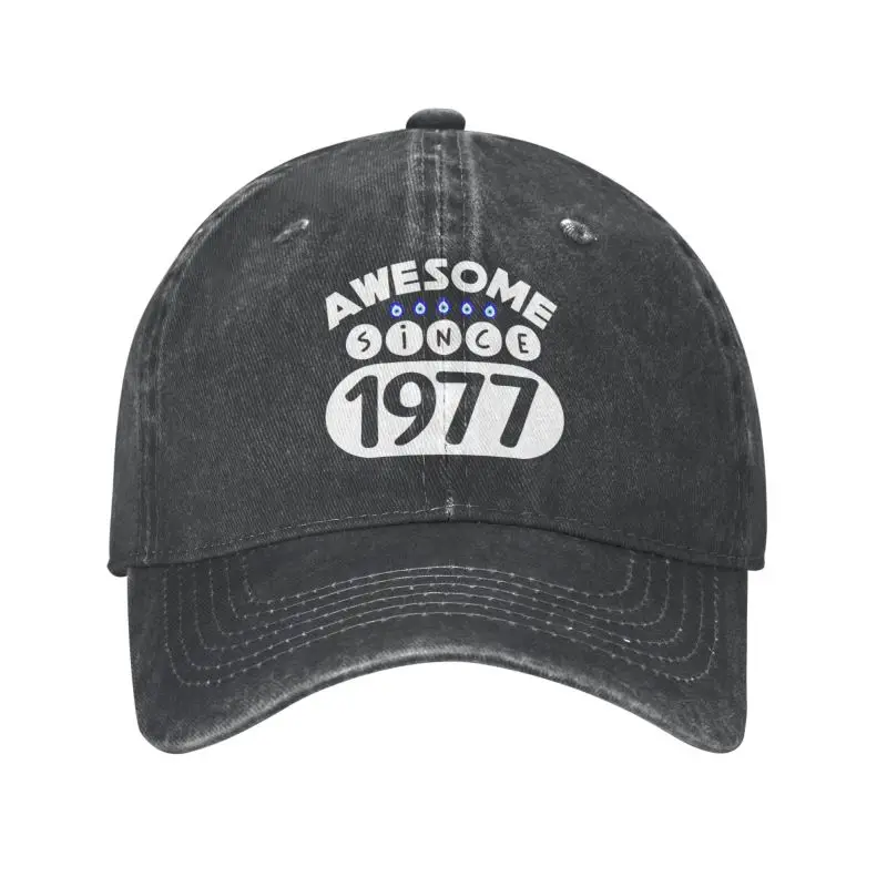 

Classic Cotton Awesome Since 1977 Birthday Gift Baseball Cap for Women Men Adjustable Dad Hat Performance