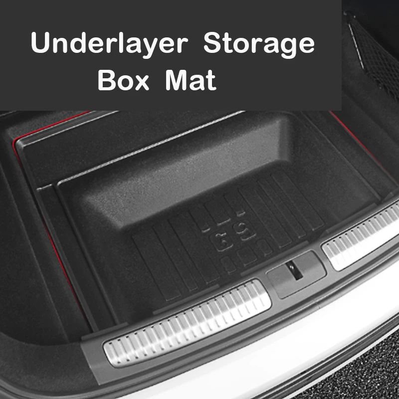 Car Trunk Mat for Xpeng G9 Storage Box Pad Boot Liner Tray Backrest Cushion Waterproof Non-slip Cargo Liner