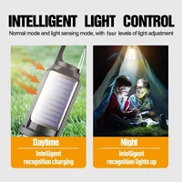 Ampoules LED à alimentation solaire pour l'extérieur, chargeur USB, veilleuse Portable, lampe de poche étanche, essentiels pour la pêche 2