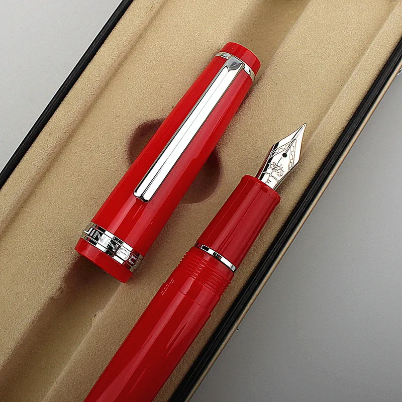 Luxury Jinhao 82 Series Fountain Pen Acrylic F 0.5mm Nib School Office Supplies Business Writing Ink Pens 3