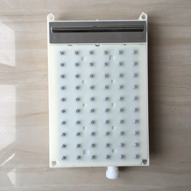 หัวฝักบัวสี่เหลี่ยม ABS ขนาด138x213มม. หัวฝักบัวแบบมีรูขนาด6*10อุปกรณ์เสริมหัวฝักบัวแบบหยดน้ำ 2