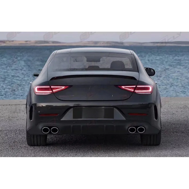 C257 CLS 클래스 CLS53 2019-2022용 배기구 포함 리어 디퓨저 리어 립