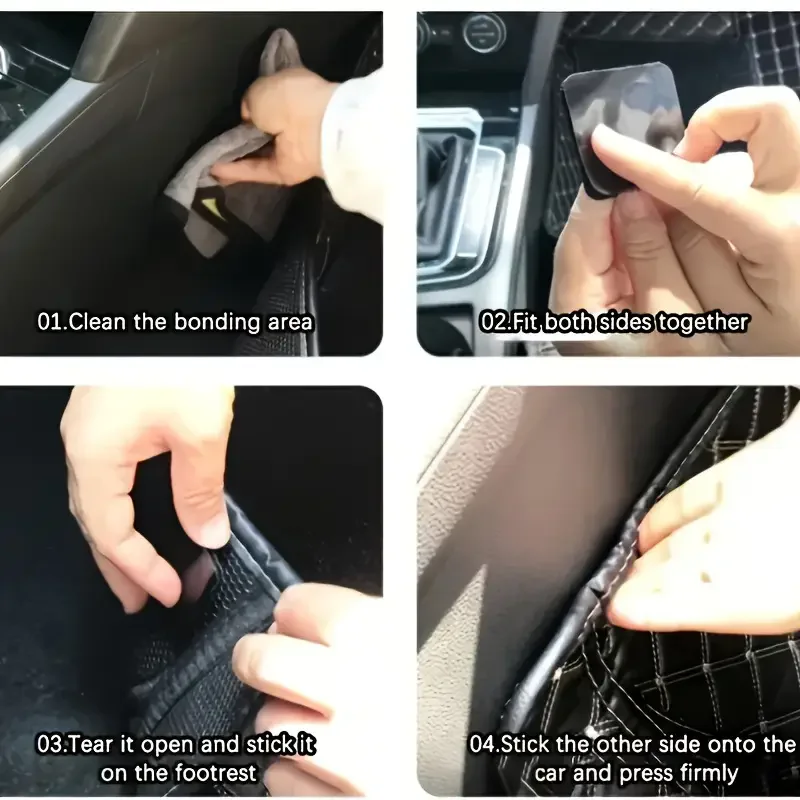 Carpet Fixing Stickers 100/2pc Double Faced High Adhesive Car Carpet Fixed Patches Home Floor Foot Mats Anti Skid Grip Tapes