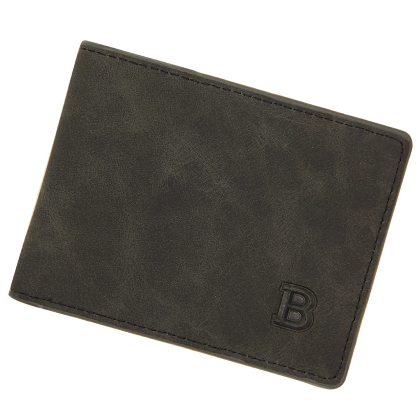 

Men's Vintage Frosted Wallet Pocket Size Letter Printed Bifold Wallet for Party Ceremony Dating