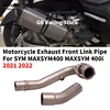 Slip On For MAXSYM400 MAXSM400I 400I 2021-2022 Motorcycle Exhaust Escape Modify Front Link Mid Pipe Connect 50.8mm Moto Muffler