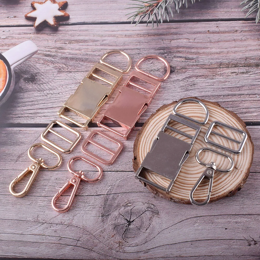 Release Buckle Swivel Clasp Belt Buckle D Ring Strap Slide Buckle Adjuster Purse Buckles Slider