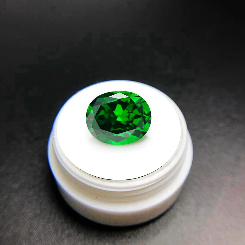 Natural Emerald 8×10mm Oval Cut 6.50 Carat Gemstones Emerald VVS Gem Jewelry Diy 2