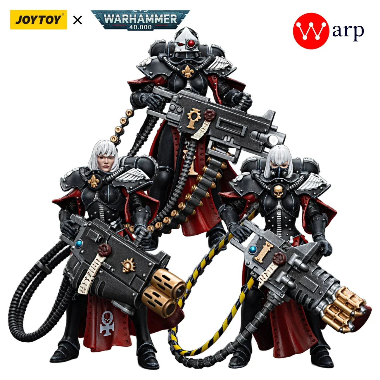 

[In-Stock] JOYTOY Warhammer 40k 1/18 Action Figures Adepta Sororitas Retributor with Multi-melta Anime Military Model Toy Gift