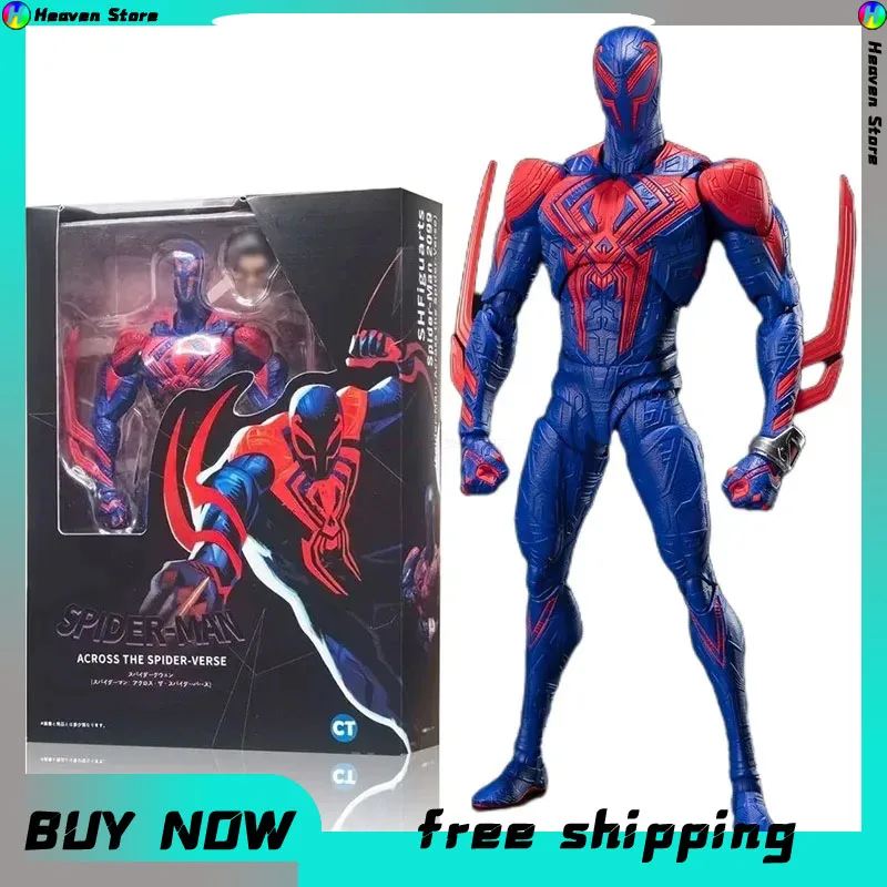 

100% В наличии Человек-паук через The Spider-Verse Part One S.H. Фигурка Человека-паука 2099 Shf экшн-Фигурки игрушки