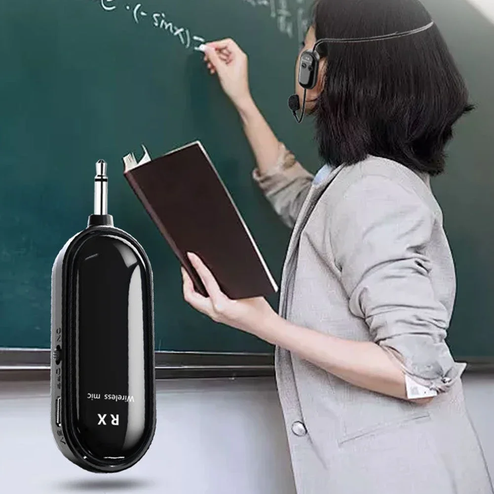 2.4G Wireless Headset & Handheld 2 in 1 Mic Long Range Mic System Headset Mic for Teaching Stage Performers Fitness Instructors