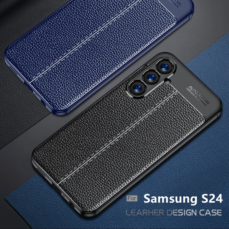 Per Samsung Galaxy S24 Custodia Per Samsung S24 S 24 Plus Ultra Capas Antiurto Tpu Paraurti In Pelle Fundas Samsung S24 Cover