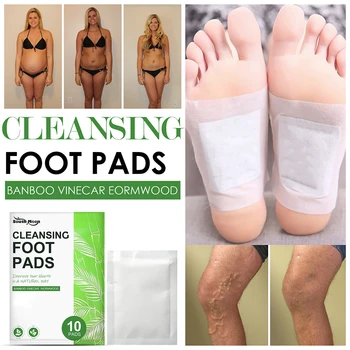 Anti-edema Ginger Pad Detox Slimming Foot Patches Stress Relieve Natural Herb Feet Treatment Body Toxins Adhesive Pads for Foot 3