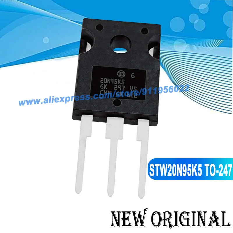 

(5 шт.) STW20N95K5 20N95K5 TO-247 950V 17.5A / 48N60DM2 STW48N60DM2 600V 40A / 56N60M2 STW56N60M2 600V 52A TO-247