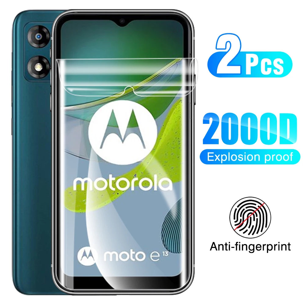 

2 шт., Гидрогелевая Защитная пленка для Motorola Moto E13