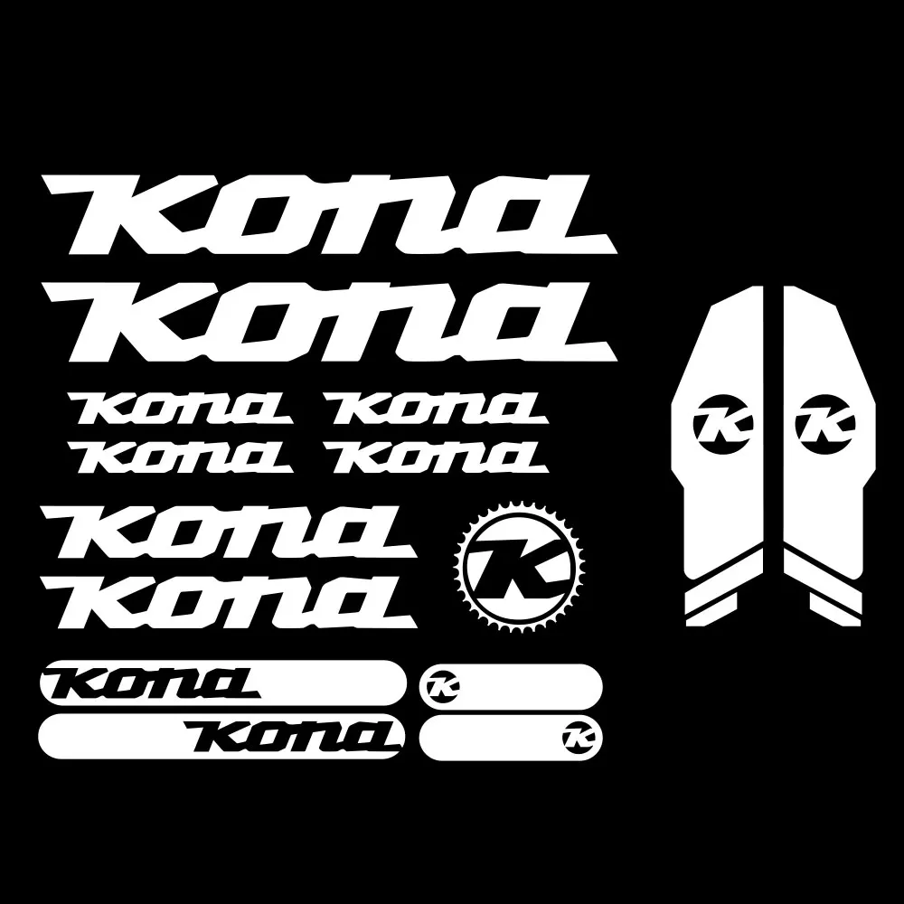 Pour Kona décalcomanies VTT cadre autocollants fourche bmx vtt adhésif vinyle  34