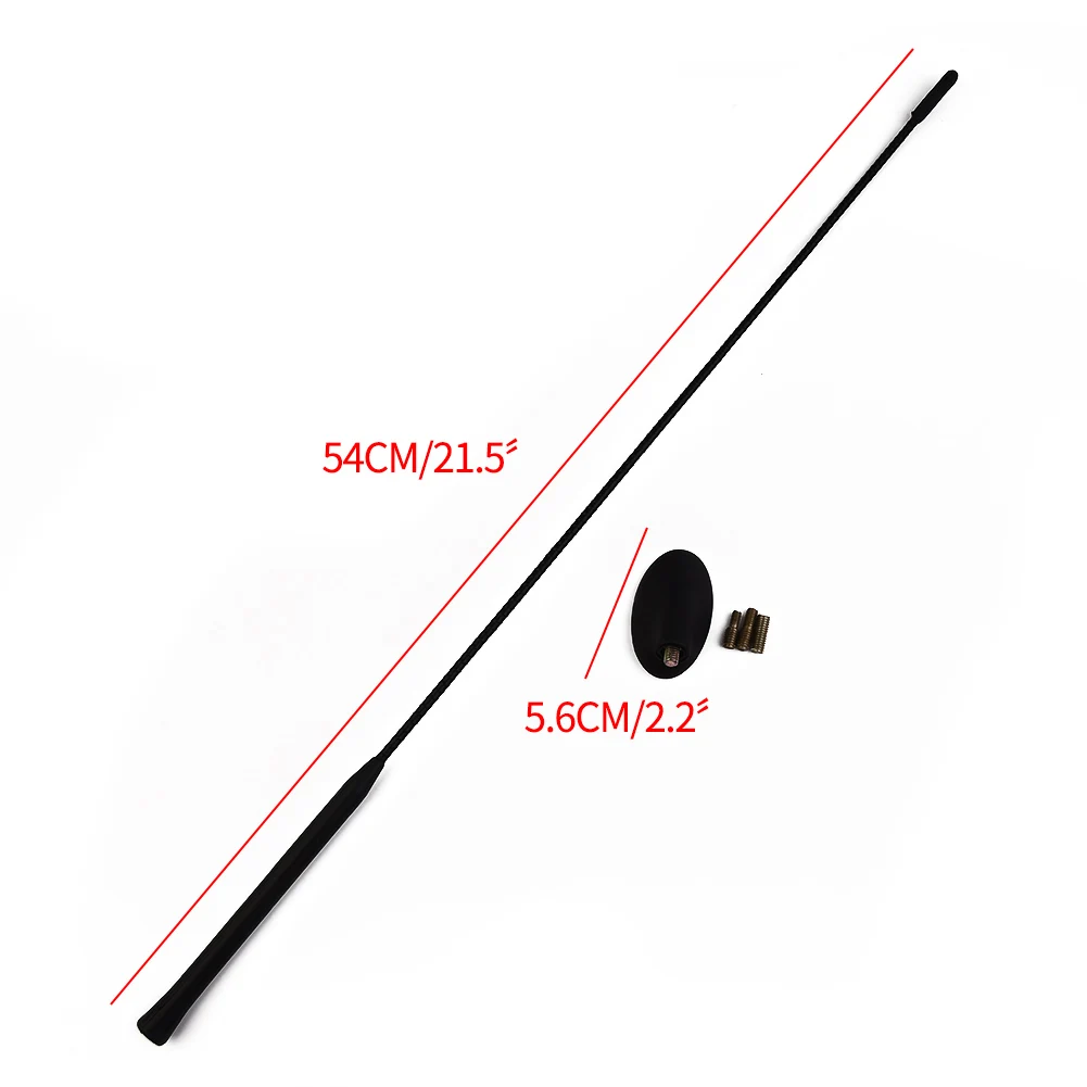 54cm universeller Autodach mast Peitsche Stereo Radio FM/AM Signal Antennenmast mit Basis-Kit für Ford Focus 2006-2013 xs8z18919aa – Detail 3