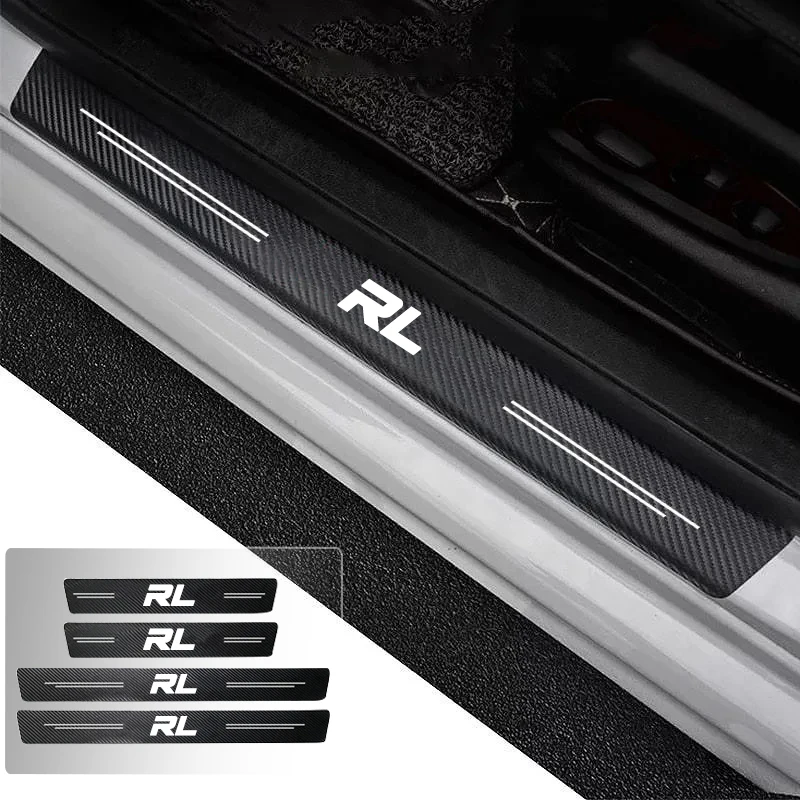 

Car Door Sill Carbon Fiber Sticker Threshold Side Anti Scratch Waterproof For Acura RL Trunk Bumper Scratch Guards Decals