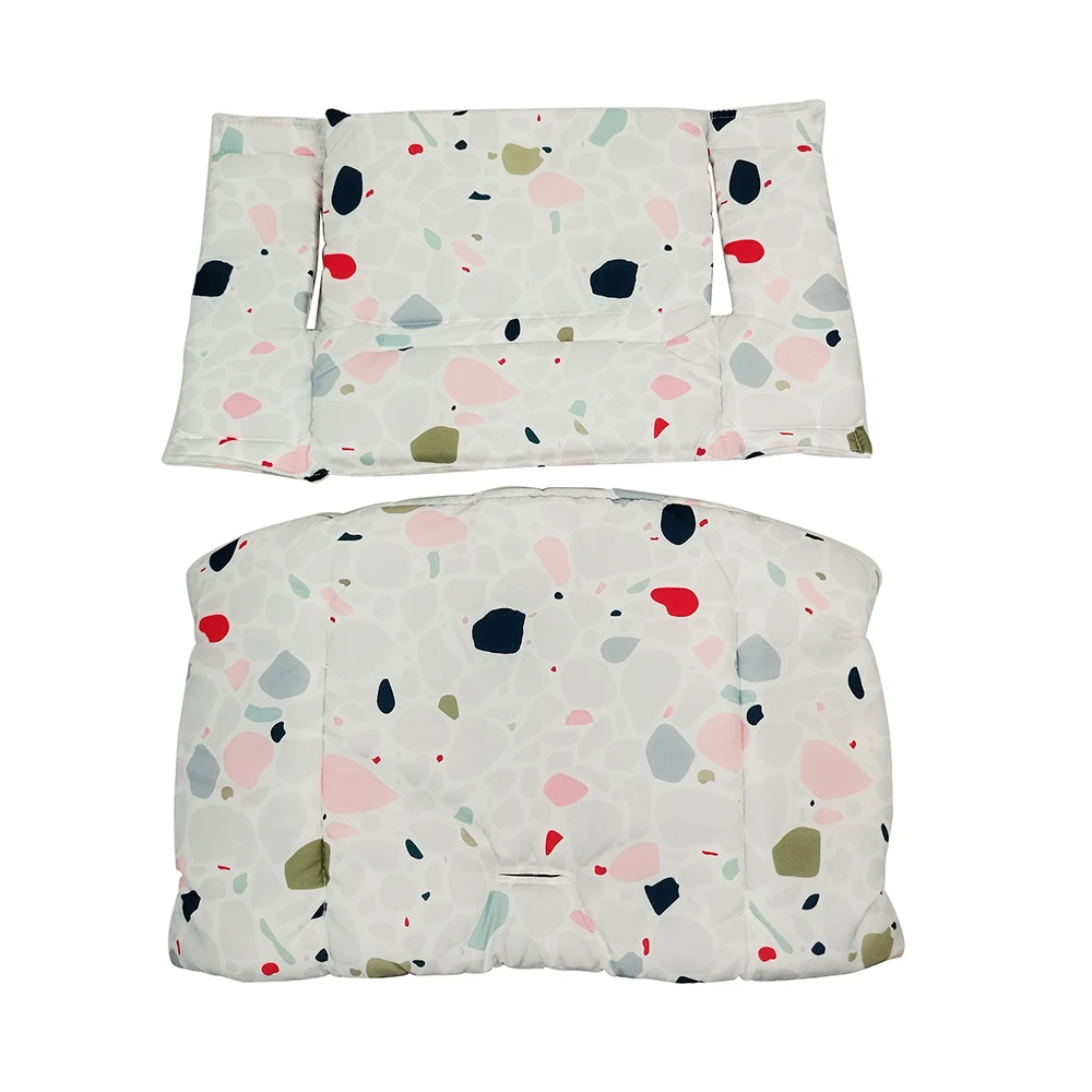 Highchair Seat Cushion For Stokke Tripp Trapp Child Growth Seat Dinner Chair With Backrest Cloth Cover Baby Replace Accessories