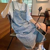 Spring Summer Denim Overall Dress Women Sleeveless Jeans Dresses Fashion Female Solid Slip Casual Loose Spaghetti Strap Dresses 3