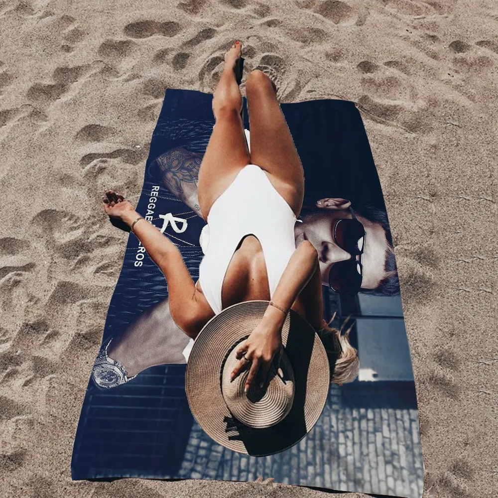 Rapper Anuel AA Bath Towel Microfiber Soft Water Absorbing Breathable For Girl Kids Decorative Cartoon Beach Towel 2