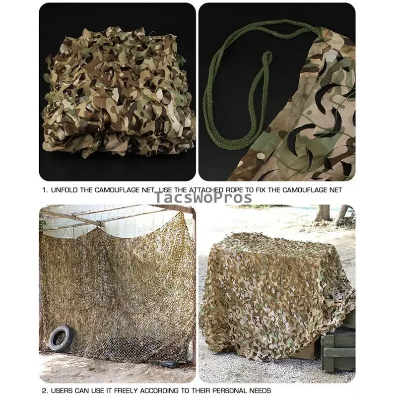 Camouflage Net Outdoor Hunting Wargame Tactical Blind Camo Nets Anti Ultraviolet Detection Cover Garden Sun Shelter sunshade net camouflage netting