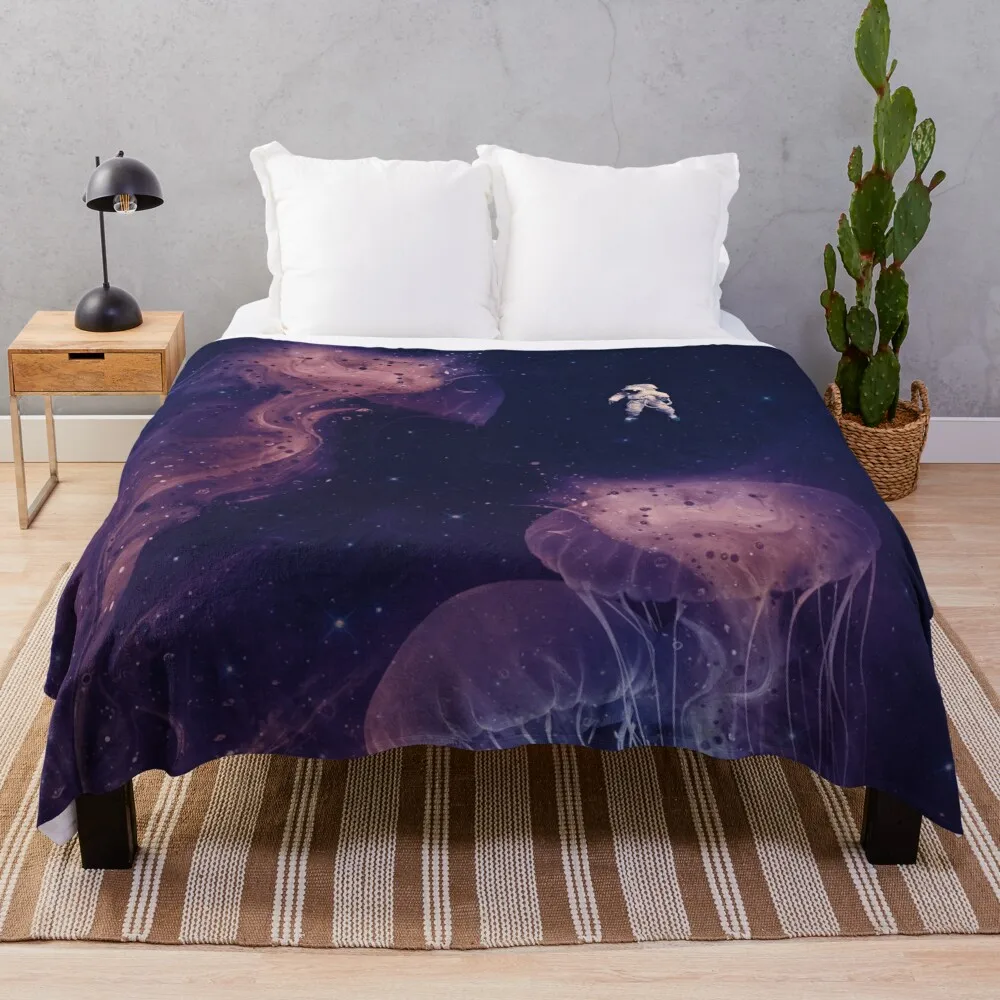 

Пушистое одеяло с изображением океана космоса, пушистое одеяло, пляжное одеяло, одеяла для фотографий