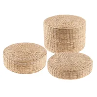 Japanese Futon Mat Round Straw Tatami Bay Window Seat Mat Worship Buddhist Meditation Rattan Mat Dropshipping Center 2