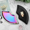 Stainless Steel Lip Shaped Jewelry Tray Home Cosmetics Metal Tray Female Jewelry Storage Tray Decorative New 5