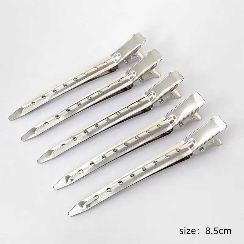 Hair Salon Hair Clips Metal Duckbill Crocodile Curling Hair Styling Clips Barber Shop Hair Positioning Clips Women Hair Clips