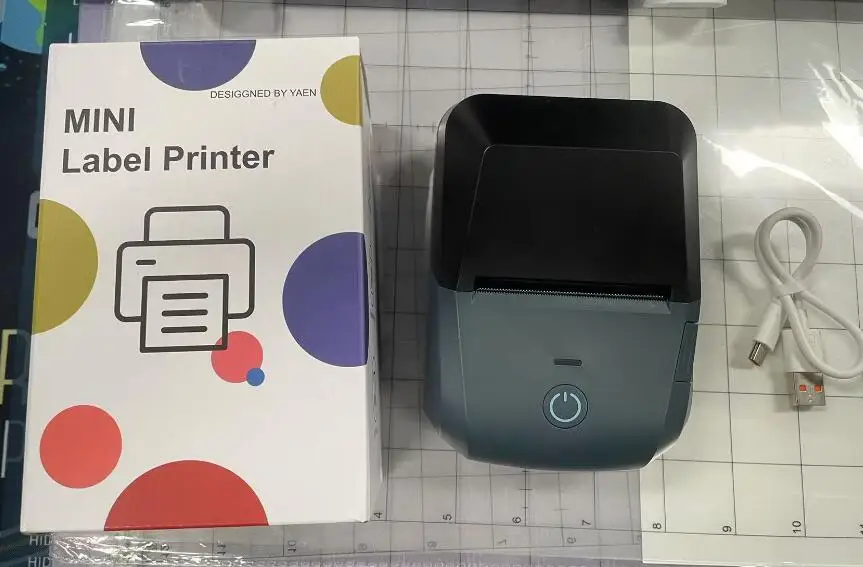 【Sale】Receipt Printer 58mm Mini Thermal Label Maker Wireless BT USB Connection 203dpi Mobile Printer w/ 2 Inch Thermal Paper