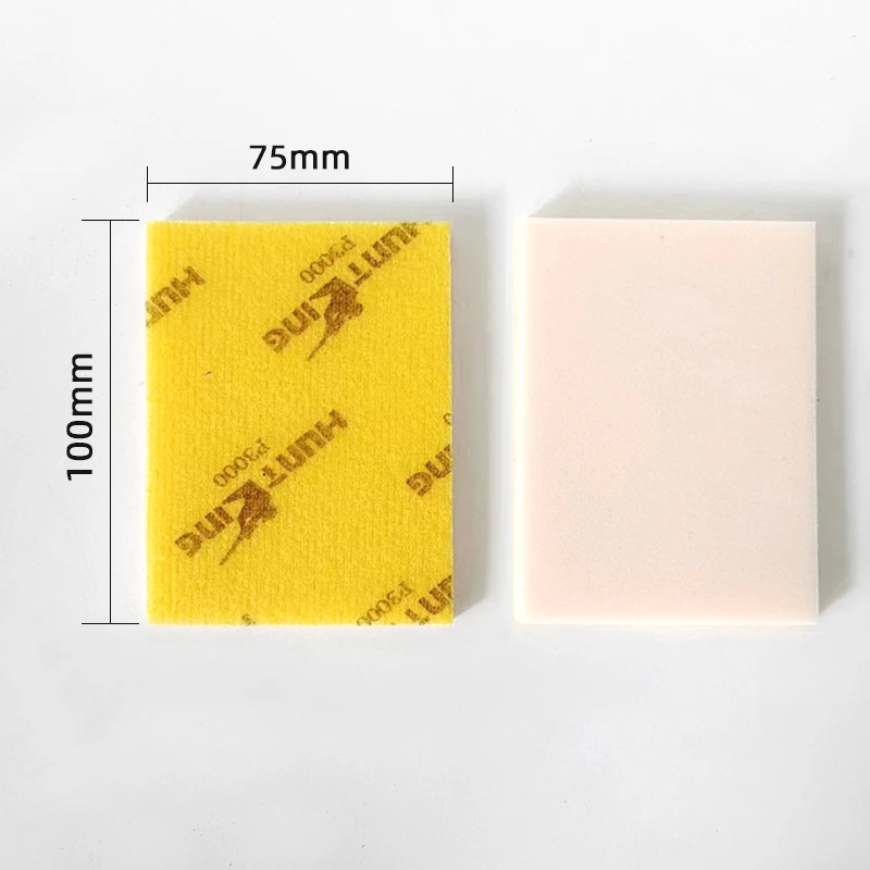 Sandpaper Set Sander Pads Sponge Sandpaper 75x100mm Flocking for Car Spray Polishing