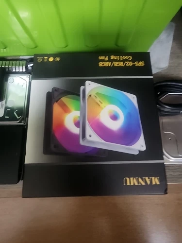 Manmu Fetival Pormotion 120mm Computer Fan Rainbow RGB/ High Cooling Performance Gaming PC Fan photo review