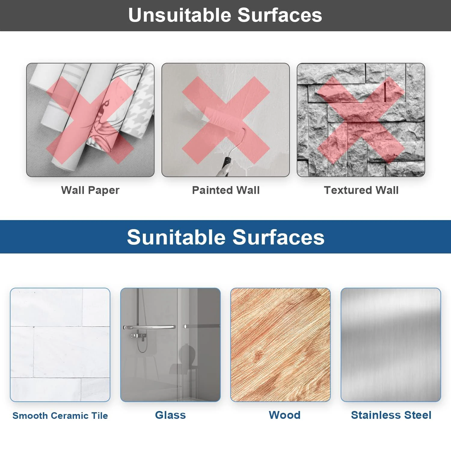 Portasciugamani da bagno senza foratura, barra portasciugamani biadesiva in acciaio inox nero da 39 cm, portasciugamani per bagno e cucina_voghion.com